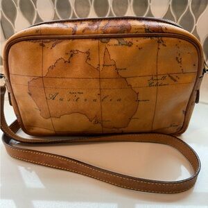 Alviero Matini crossbody world map bag